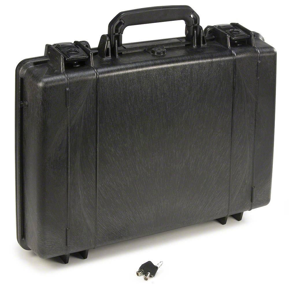 Hard-sided, waterproof carrying case for AED