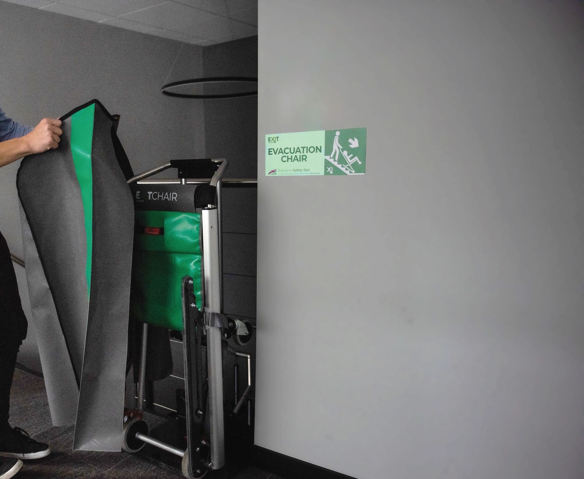 Exitmaster Evacuation Chair Wall Sign