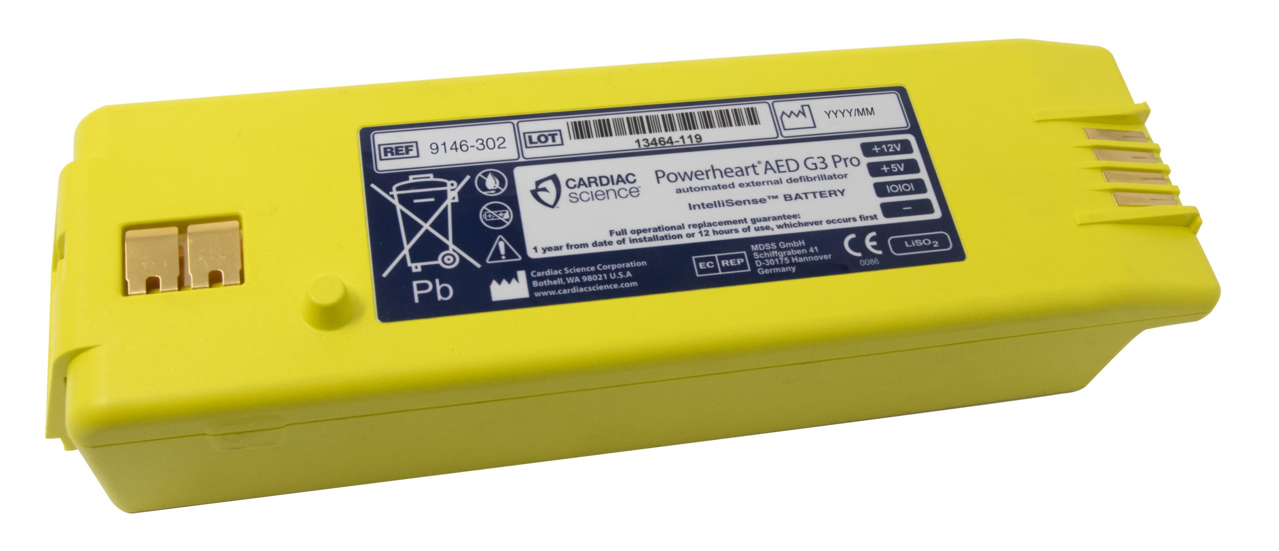 Powerheart G3 AED Intellisense Battery Lithium (yellow)