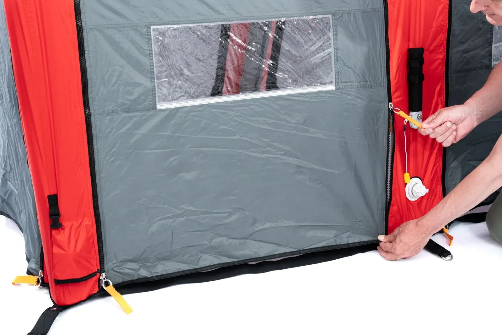 SafeShel Emergency Shelter side access panel